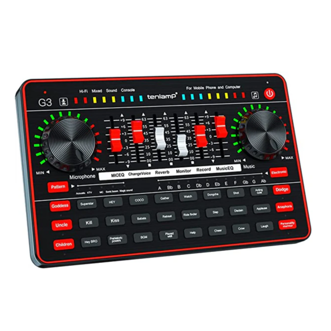 Tenlamp G3 Sound Card with Condenser Microphone - Money Maker 