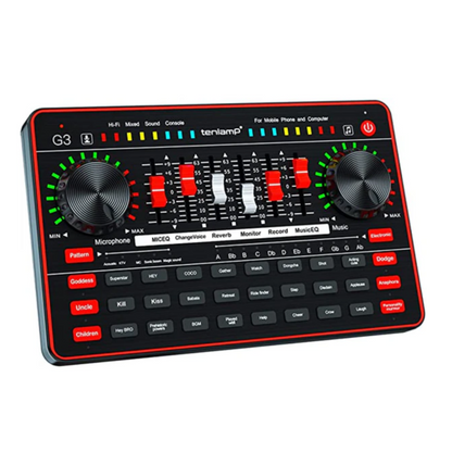 Tenlamp G3 Sound Card with Condenser Microphone - Money Maker 