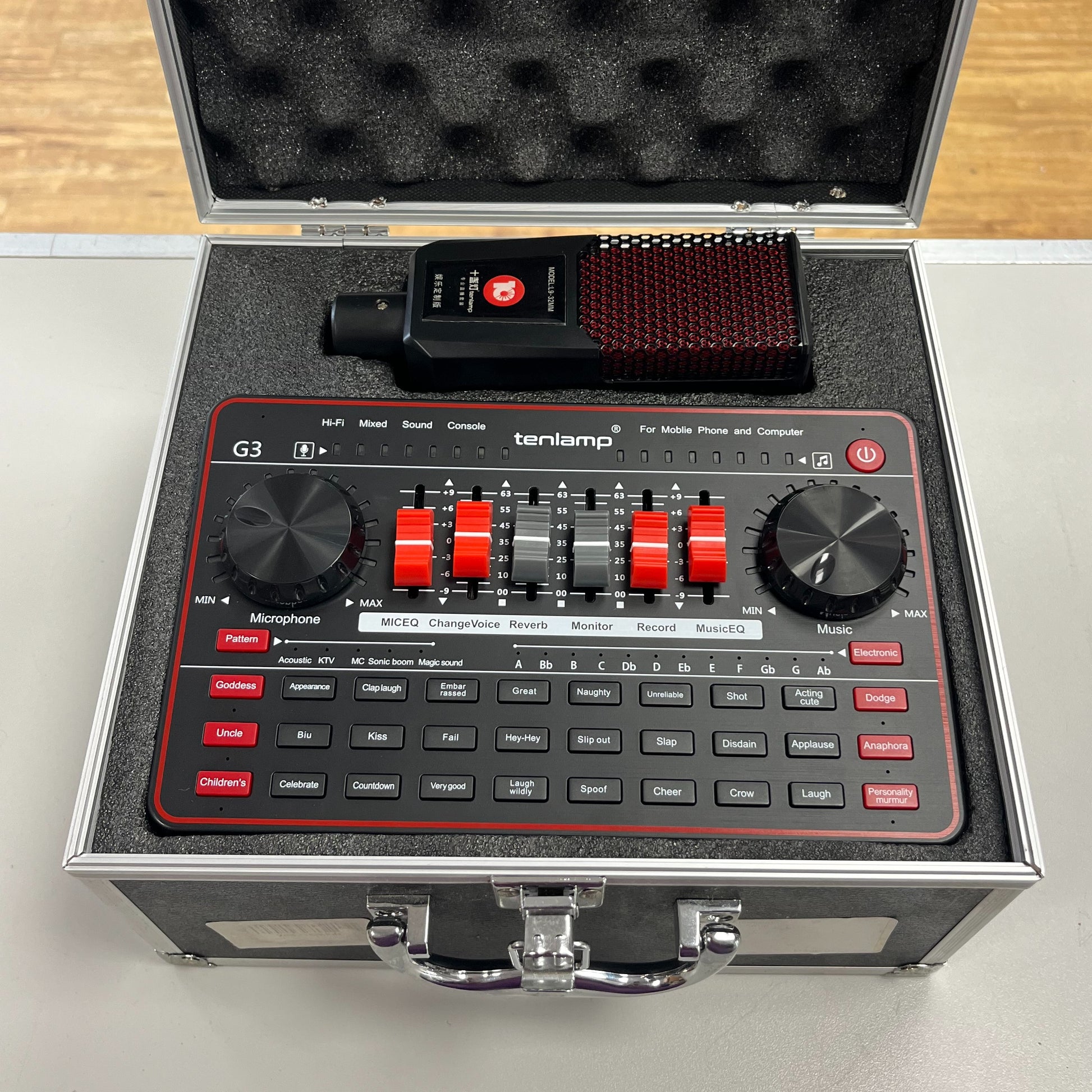 Tenlamp G3 Sound Card with Condenser Microphone - Money Maker 