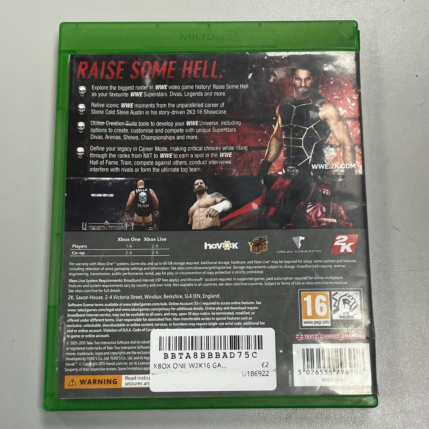 XBOX ONE W2K16 GAME
