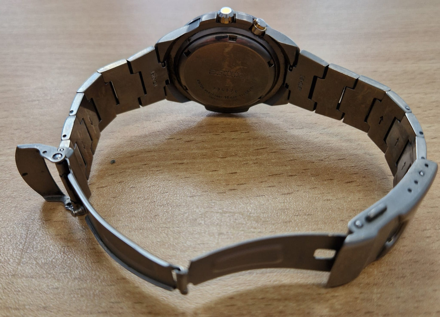 Seiko 5M62-0C10 Kinetic Watch - Titanium - 12M Warranty - Worn Condition - Money Maker 