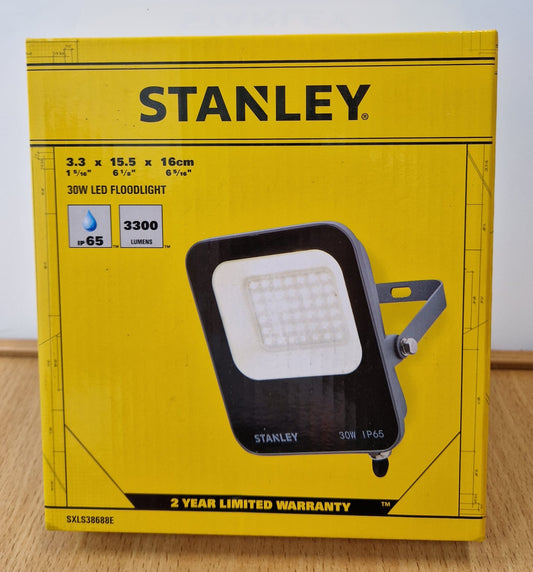 Stanley SXLS38688E 30W IP65 LED Flood Light - Brand New & Sealed - Warranty