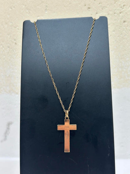 9CT Gold Necklace & Cross