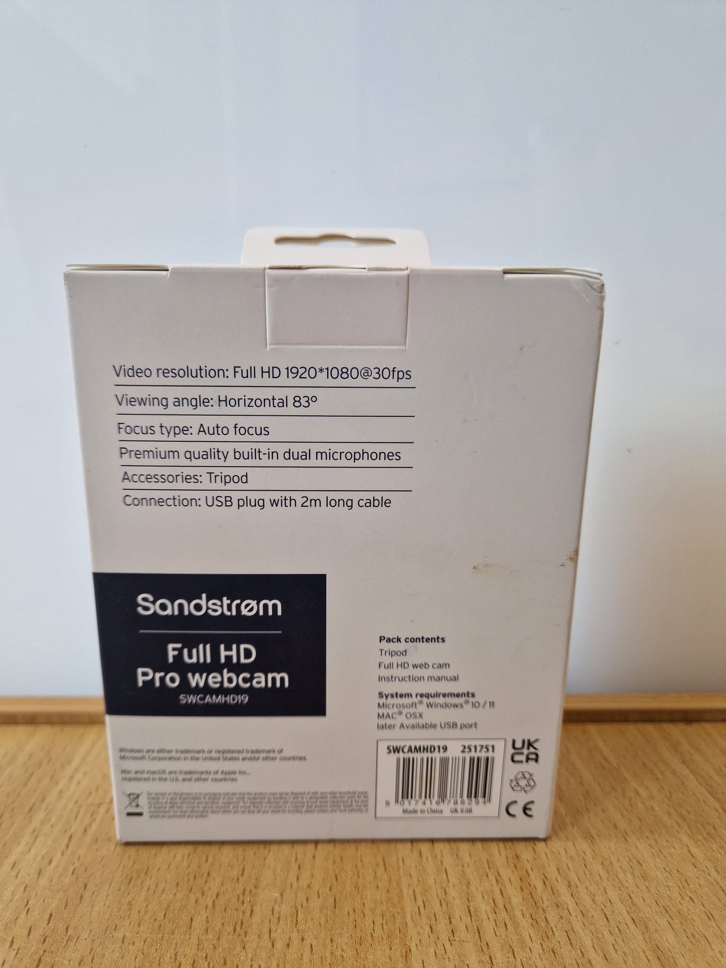 Soundstrom Full HD Pro Webcam - New - Open Box - 12 Month Warranty