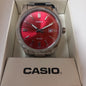 CASIO MTP RED WATCH IN BOX