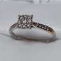 18CT WHITE GOLD AND DIAMOND RING SIZE Q