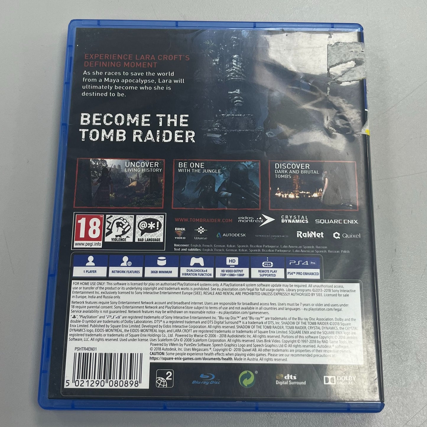 PS4 Shadow Of th Tomb Raider