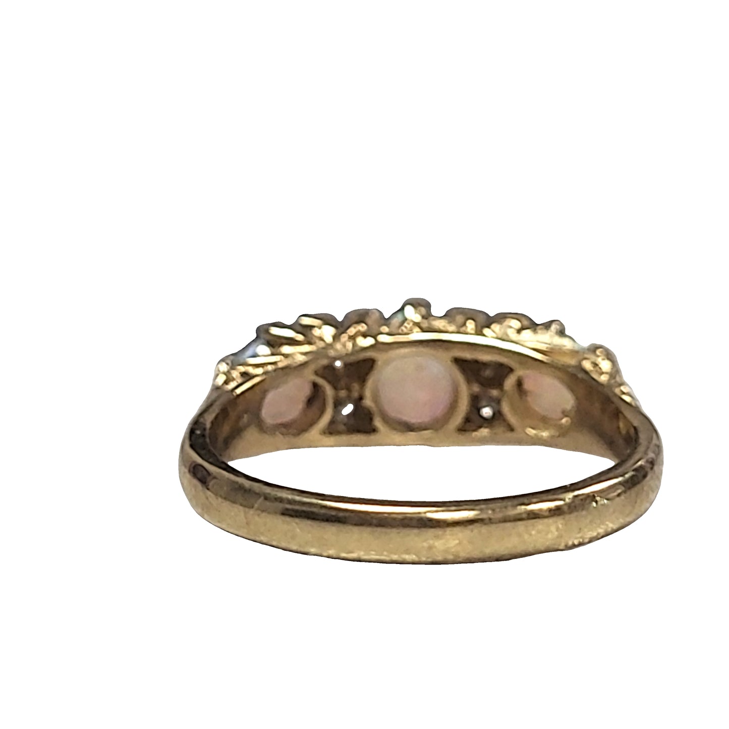 3 stone opal 9ct ring M