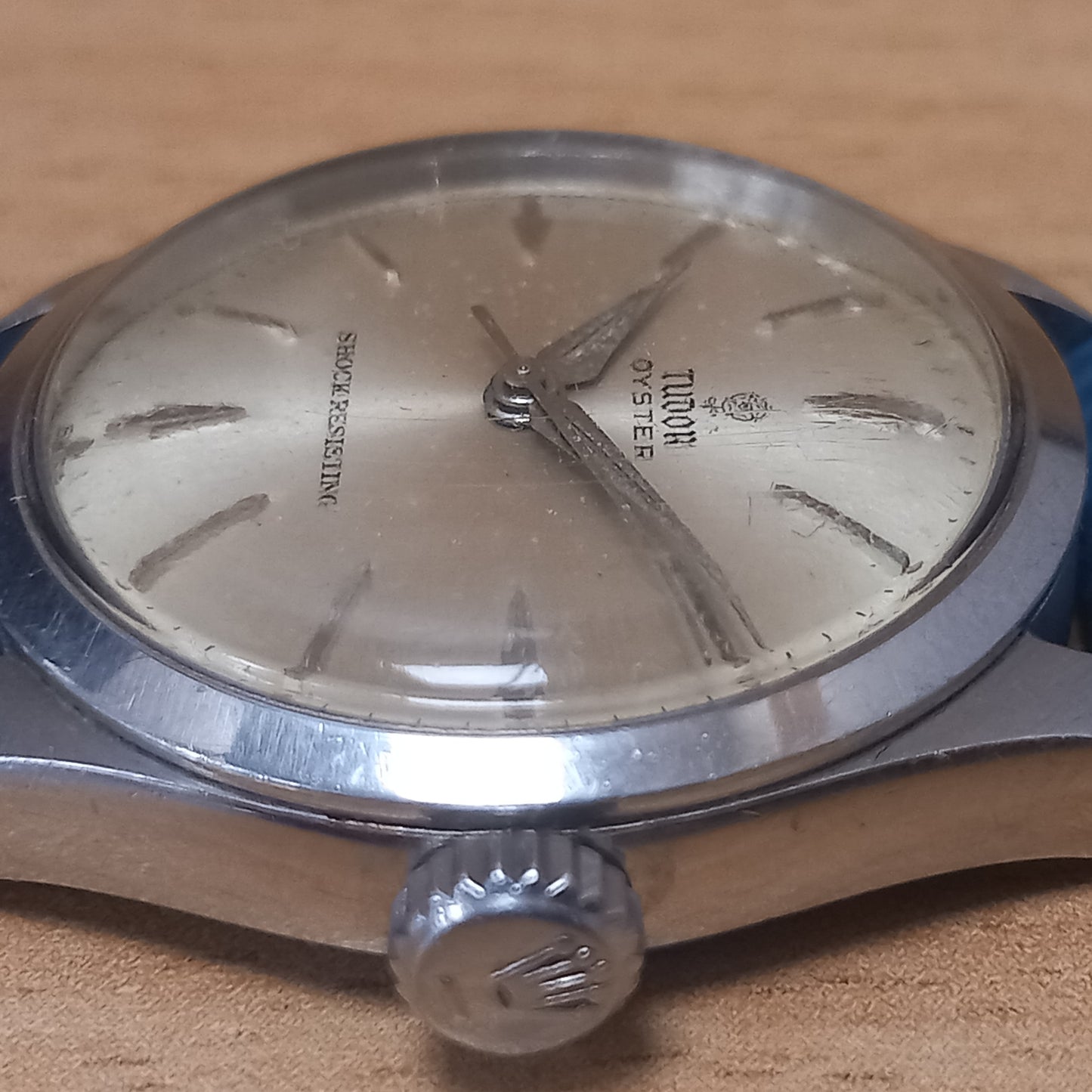 TUDOR OYSTER WATCH WITH BLUE STRAP