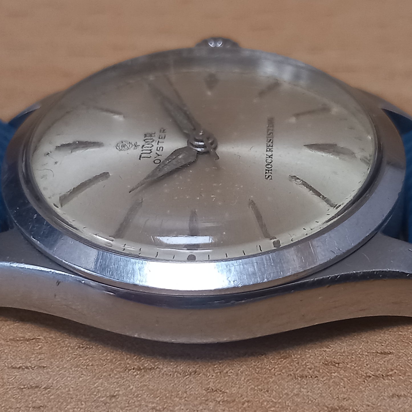 TUDOR OYSTER WATCH WITH BLUE STRAP
