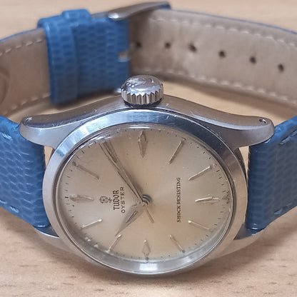 TUDOR OYSTER WATCH WITH BLUE STRAP