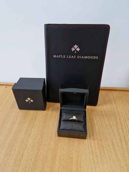 Beaverbrooks Winds Embrace 18K Rose & White Gold Diamond Ring