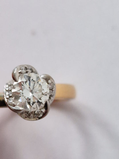 Beaverbrooks Winds Embrace 18K Rose & White Gold Diamond Ring