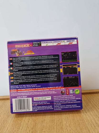 Retro Nintendo GBA Triple Game – Millipede, Super Breakout, Lunar Lander