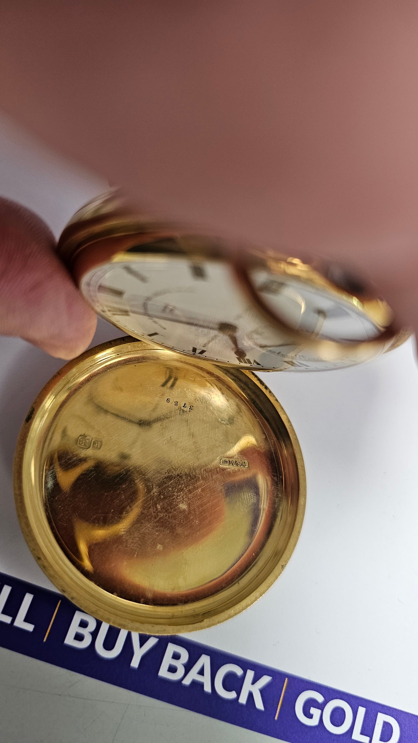 Antique 18K Gold Pocket Watch 128g Wales & McCulloch Admiralty Watchmakers