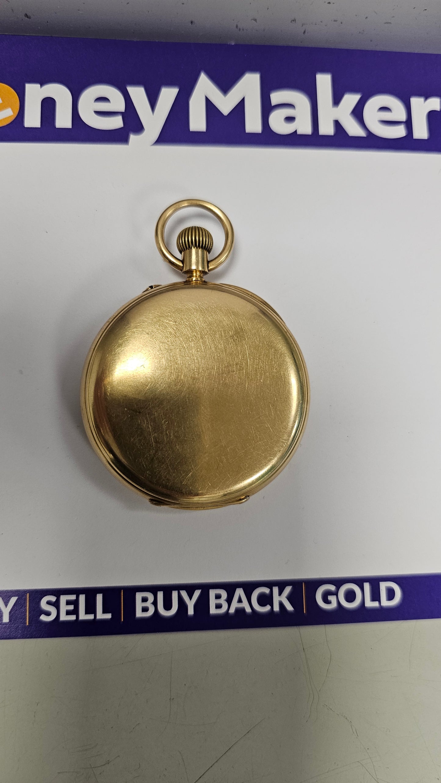 Antique 18K Gold Pocket Watch 128g Wales & McCulloch Admiralty Watchmakers
