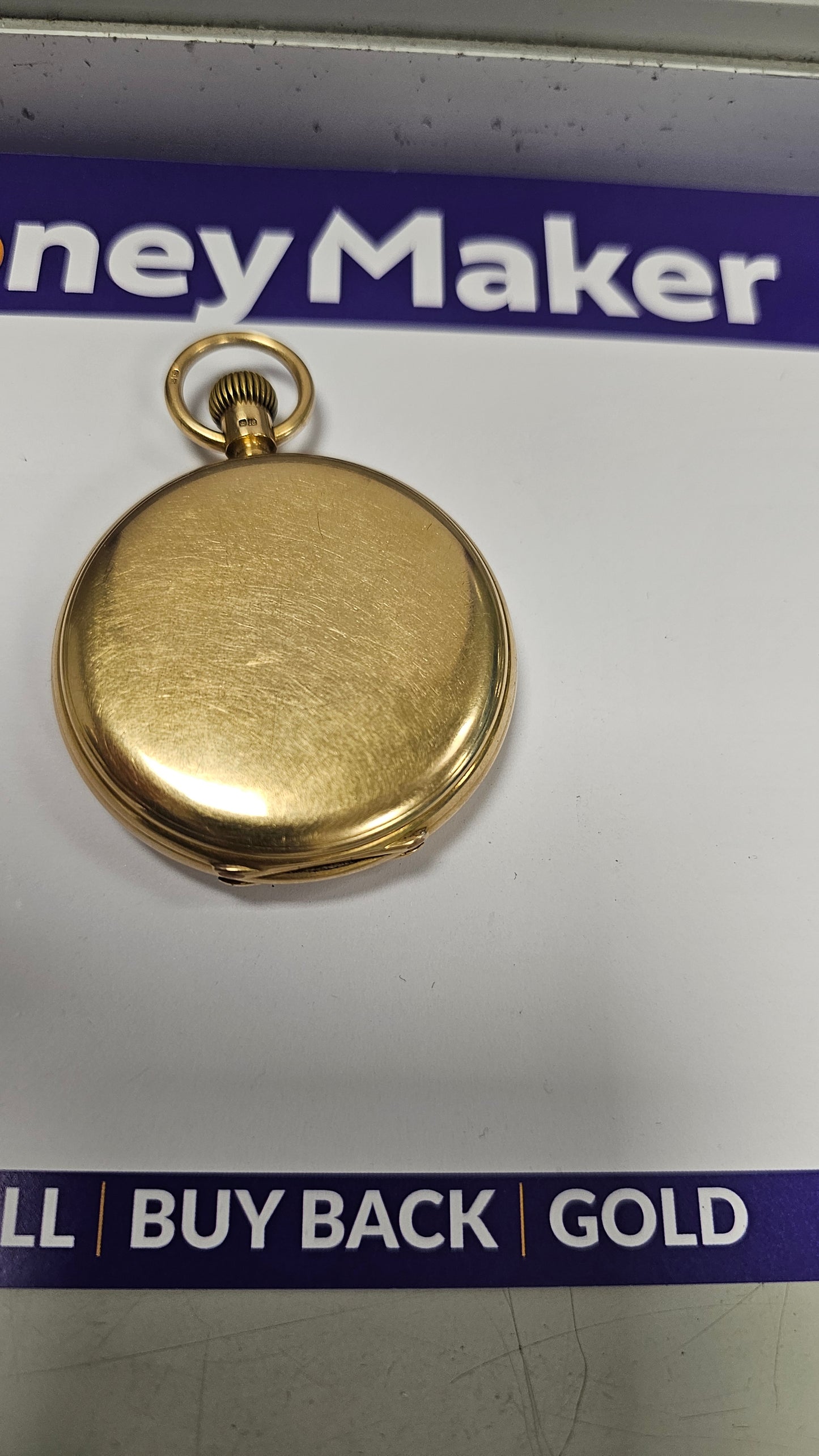 Antique 18K Gold Pocket Watch 128g Wales & McCulloch Admiralty Watchmakers