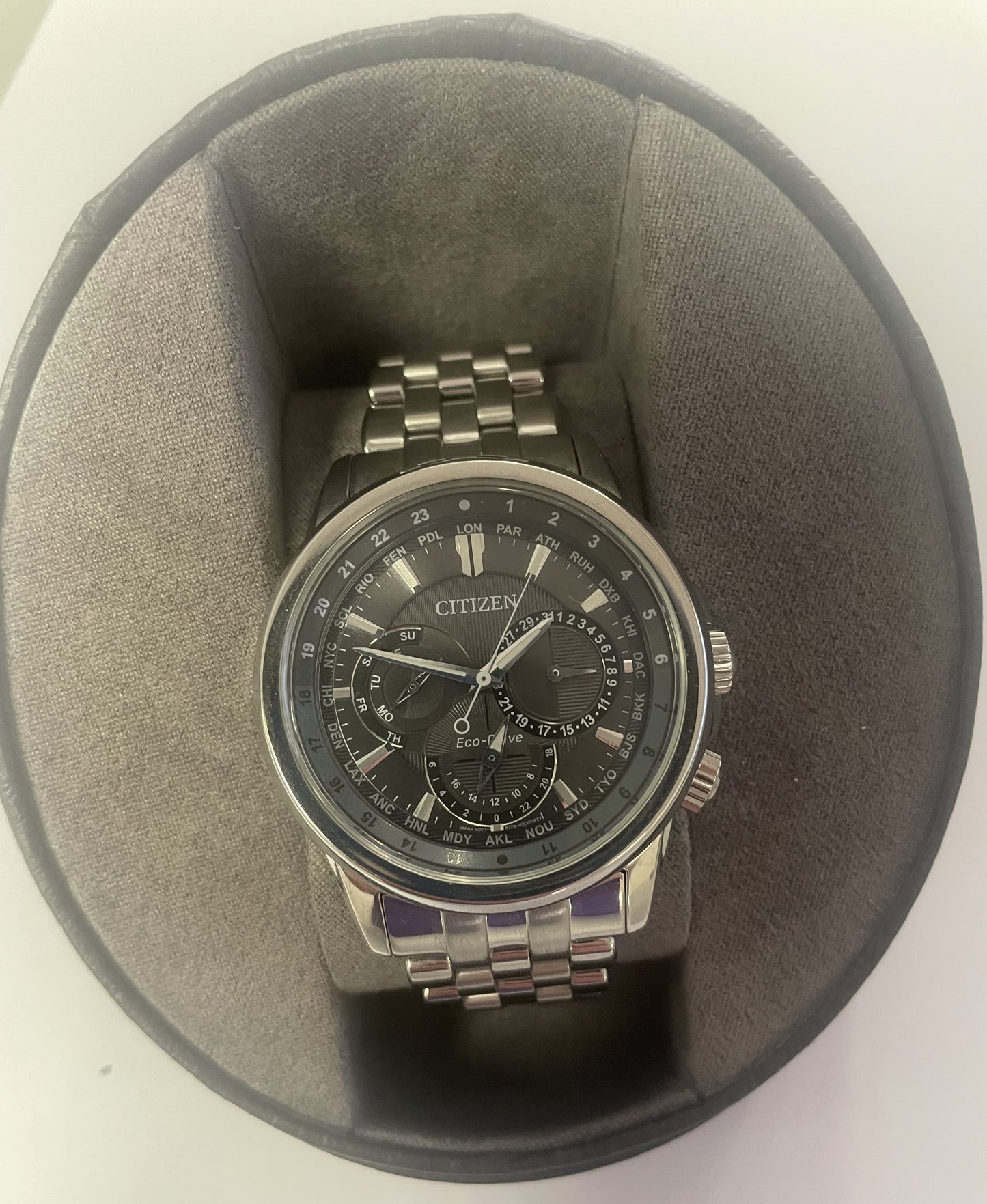 Citizen Eco-Drive Chronograph Men’s Watch M114082 – Solar, Stainless – Tested