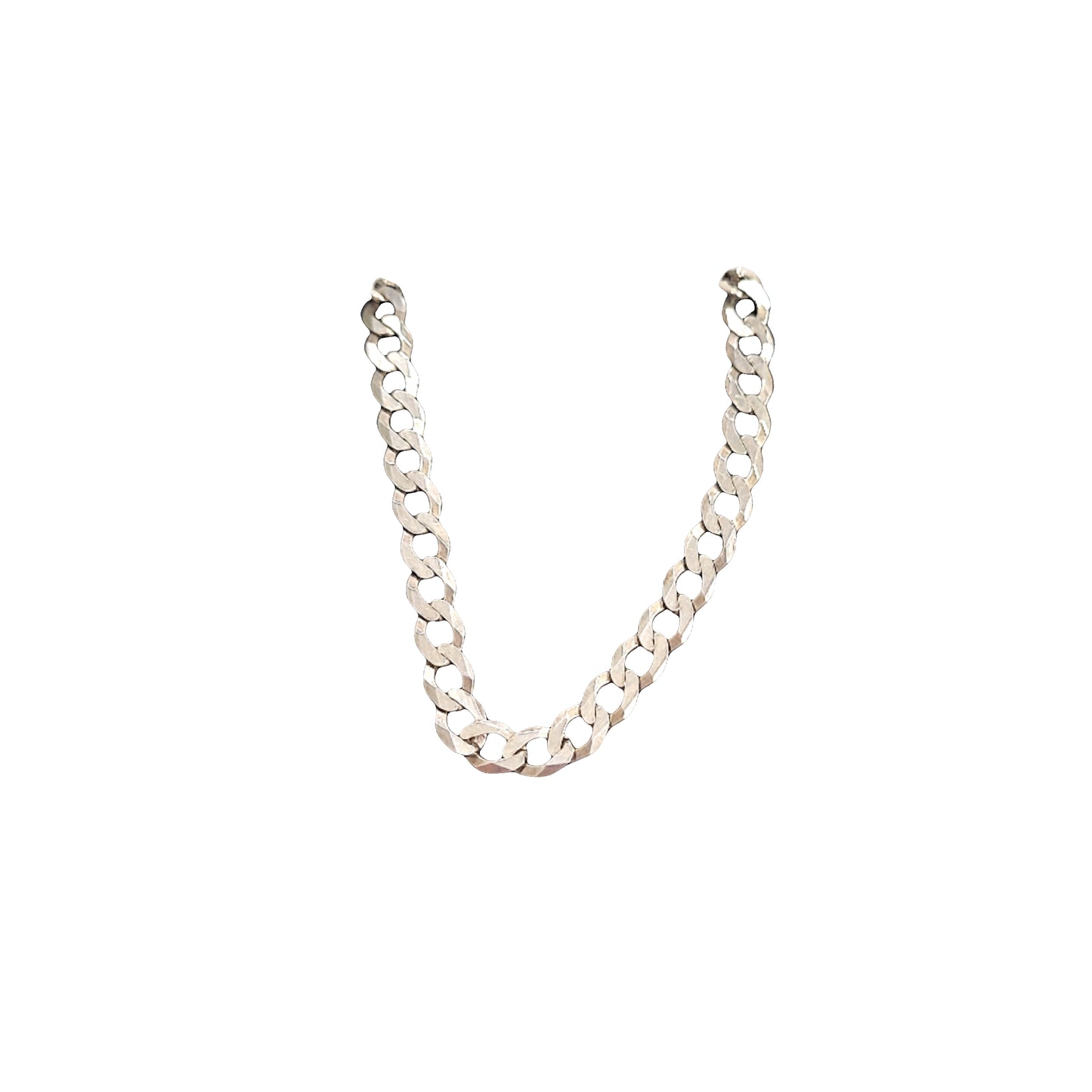 Silver 18 inch Curb Chain