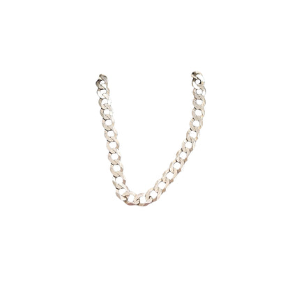 Silver 18 inch Curb Chain