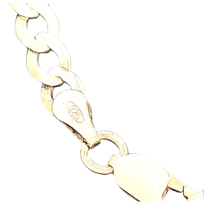 Silver 18 inch Curb Chain