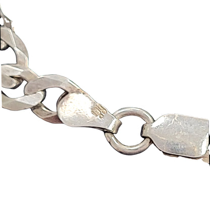 Silver 18 inch Curb Chain