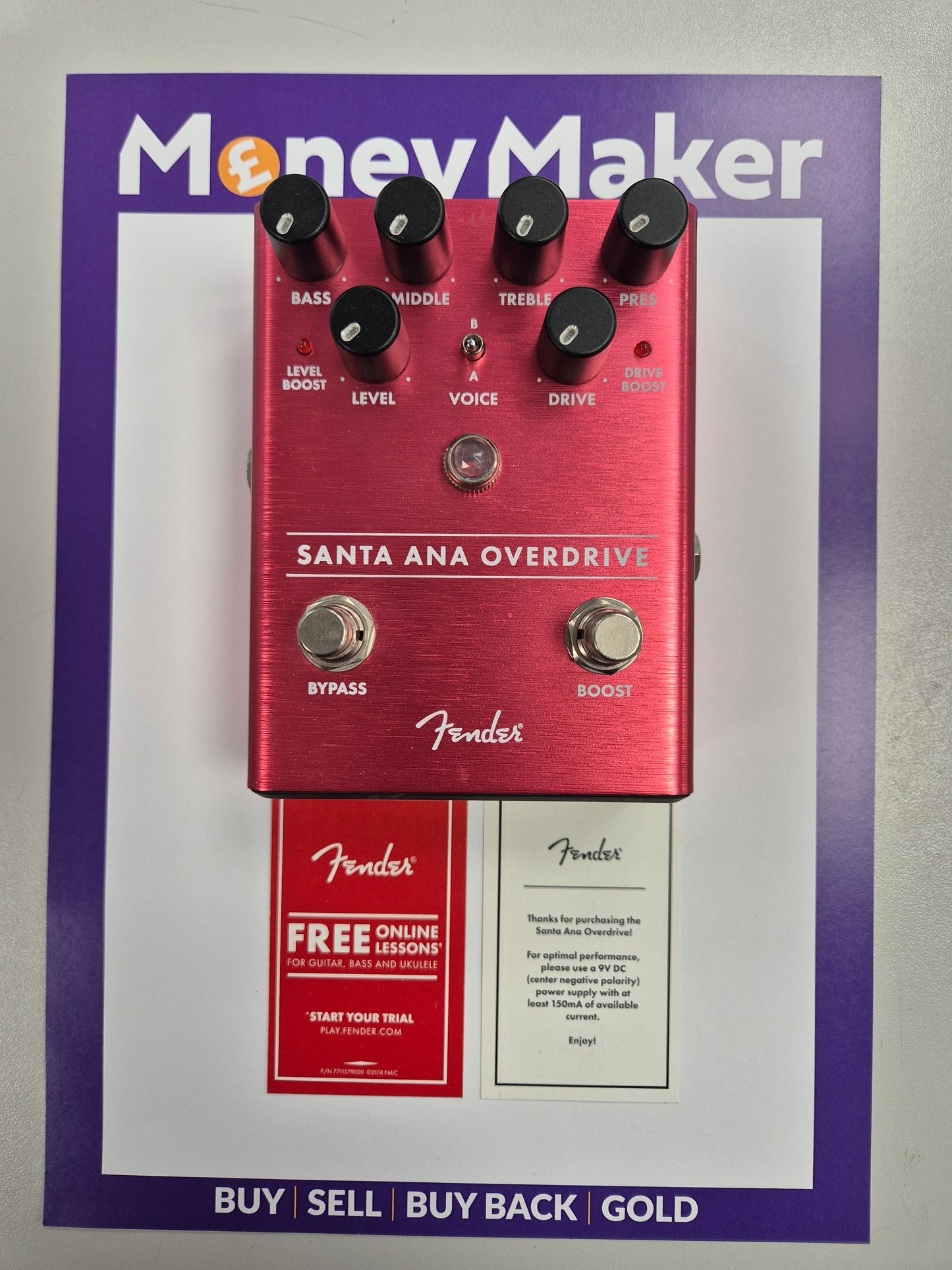 FENDER SANTA ANA OVERDRIVE GUITAR PEDAL