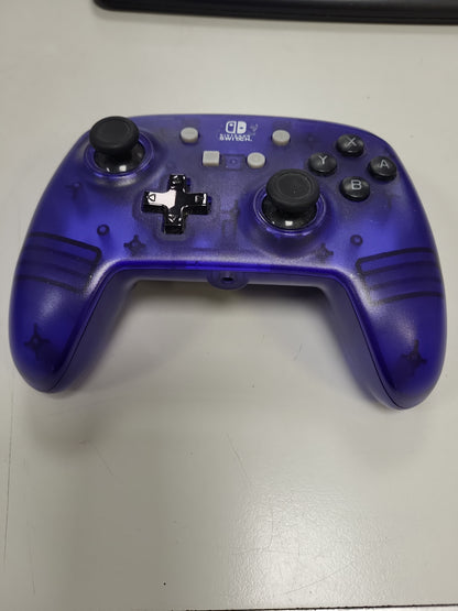 Nintendo Switch PowerA Enhanced Wireless Controller Purple Translucent Gamepad