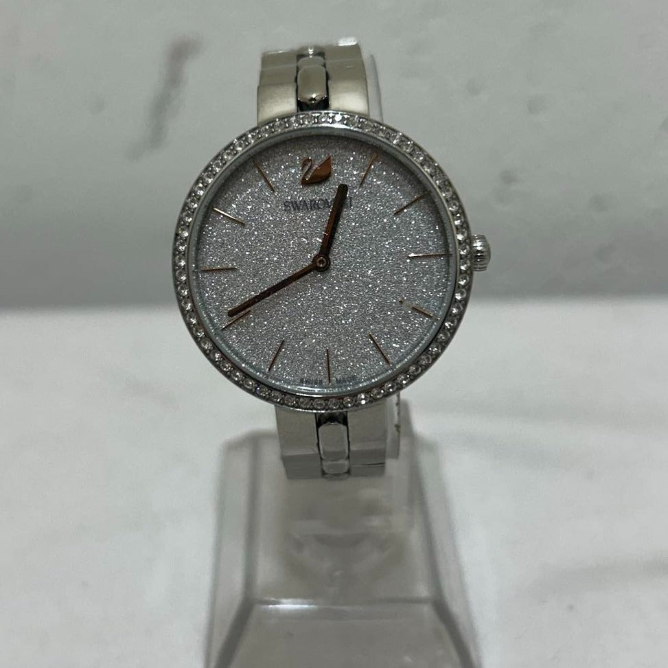 Swarovski Ladies Watch - Silver tone & Crystal Bezel