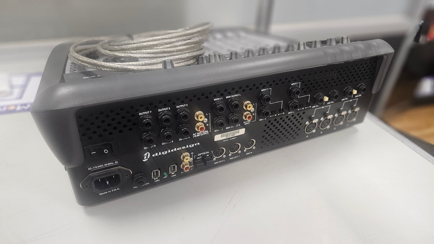 Digidesign Digi 002 Rack Mixer Control Surface FireWire Audio Interface