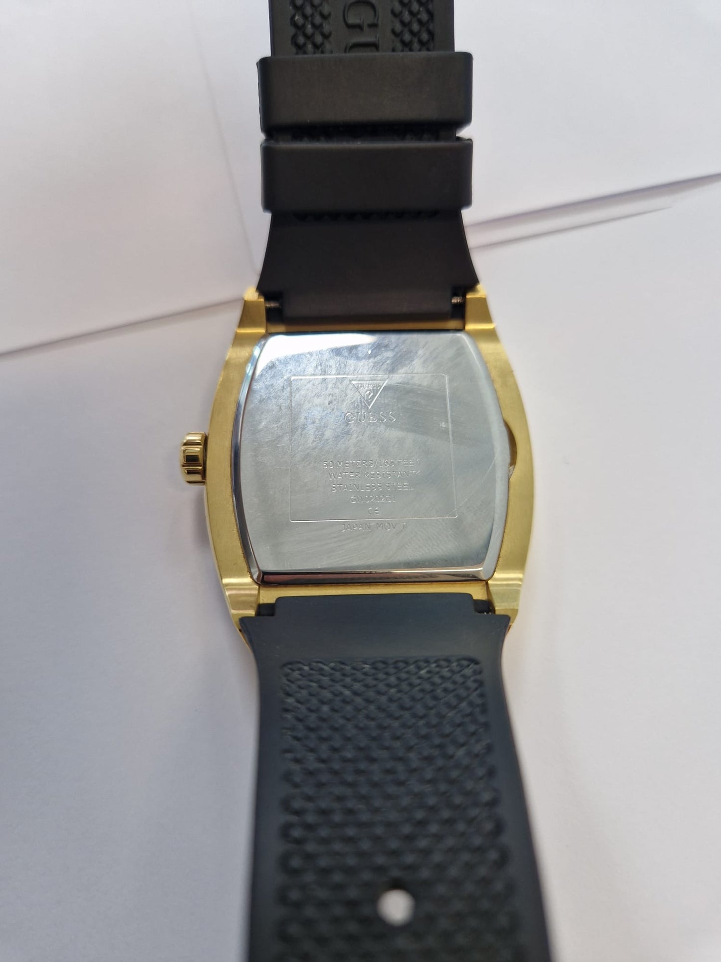 Guess Phoenix Men’s Chrono Black Silicone Strap Watch + Box, 12M Warranty - Money Maker 