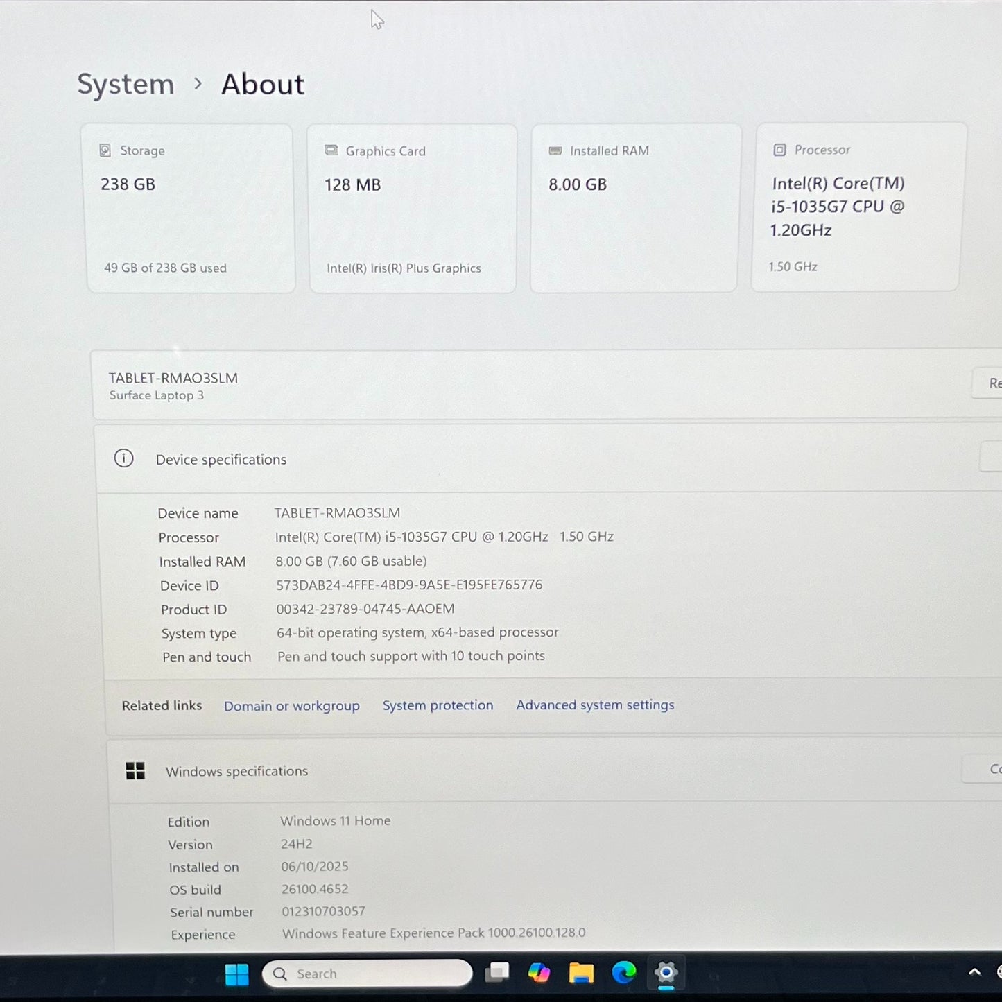Microsoft Surface Laptop 3