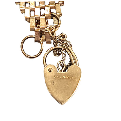 9ct Gold Gate Bracelet