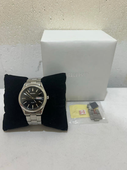 Seiko SNE039P1 Men's Solar Watch with box