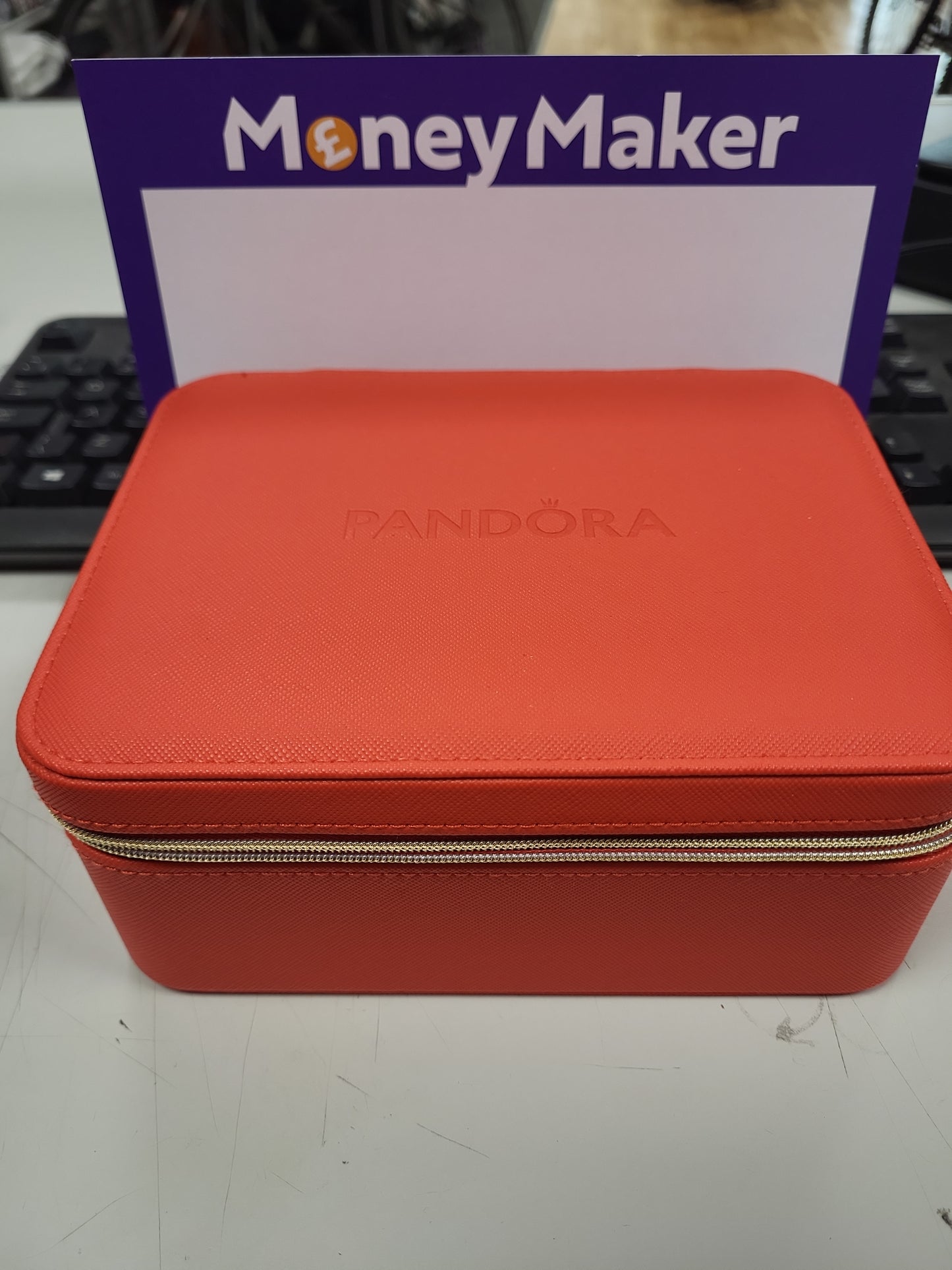 Pandora Red & Pink “Be Love” Travel Jewellery Box with Mirror – Limited Edition