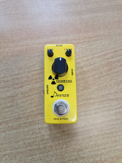Donner Yellow Fall Delay Pedal Boxed with Instructions – 12m Warranty