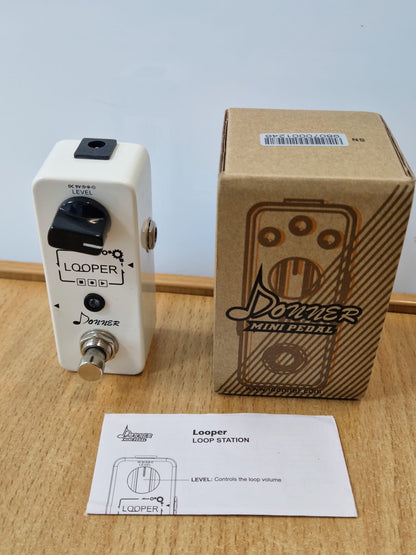 Donner Mini Looper Pedal Boxed with Instructions – 12m Warranty