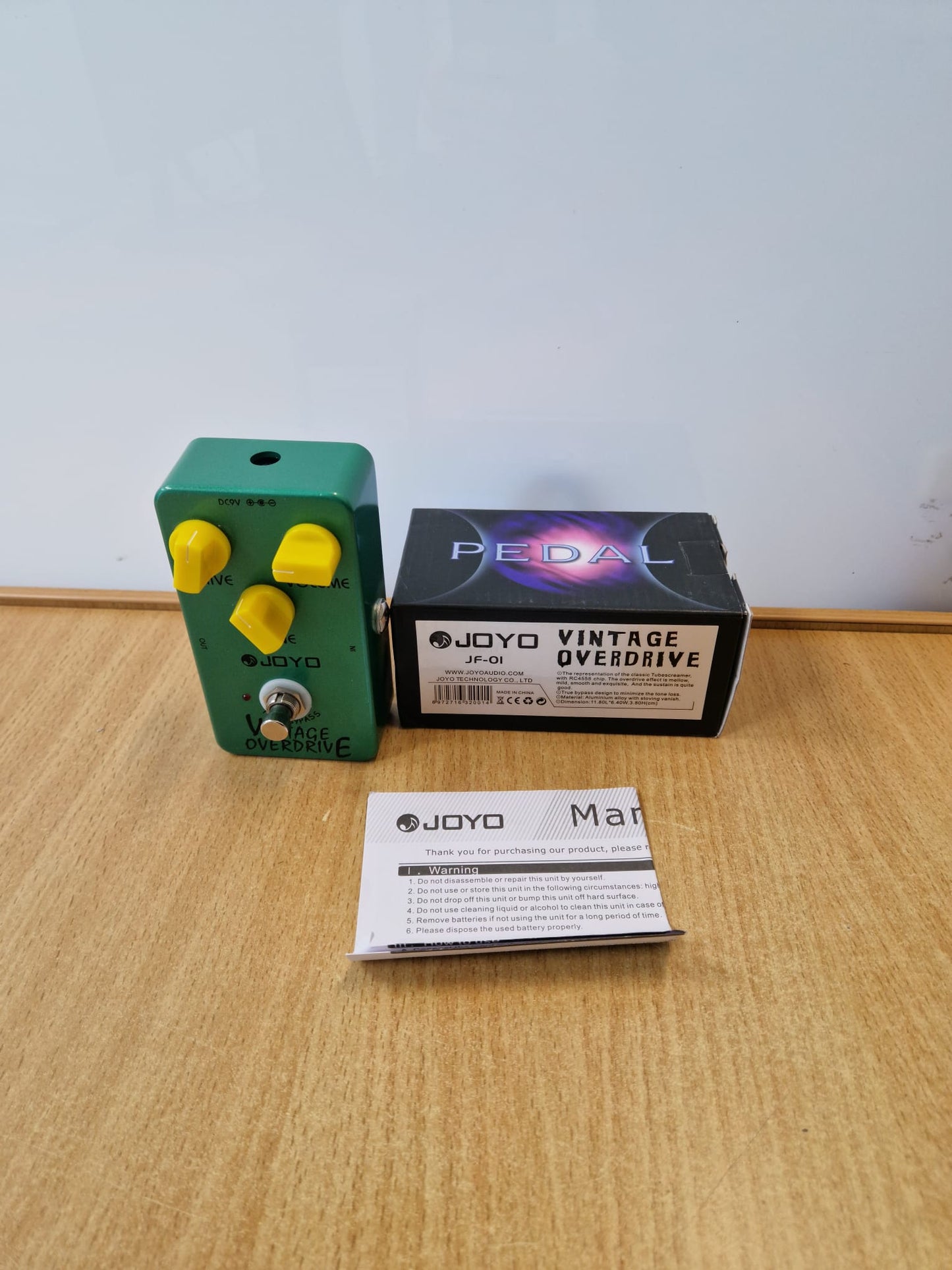 Joyo Vintage Overdrive Pedal Boxed with Instructions – 12m Warranty