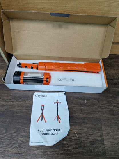 Multifunction Work & Camping LED Light with Tripod – 12m Warranty