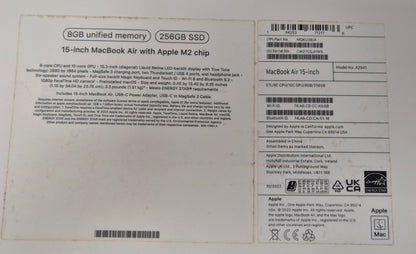 MACBOOK AIR 15" LAPTOP