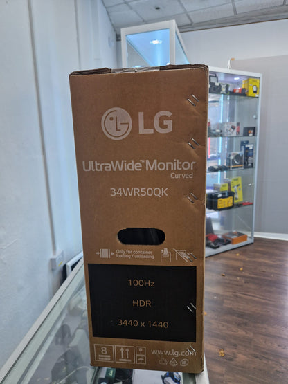 LG 34WR50QK 34" Curved Ultrawide Monitor – Brand New & Factory Sealed