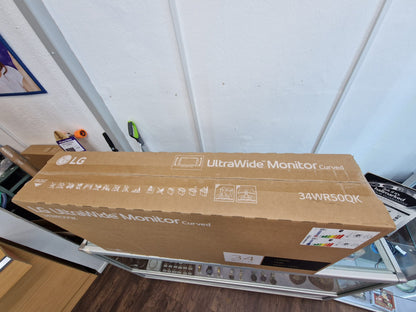 LG 34WR50QK 34" Curved Ultrawide Monitor – Brand New & Factory Sealed