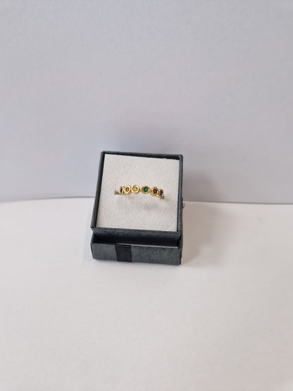 Pandora Infinity Stone Ring 14K Plated Size 52 – Boxed – 12m Warranty