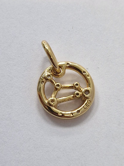 Pandora Leo Zodiac Dangle Charm 14K Gold Plated – Excellent Cond – 12m Wty