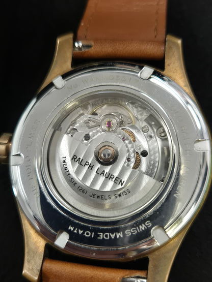 RALPH LAUREN 'THE POLO PLAYER' WATCH IN BOX
