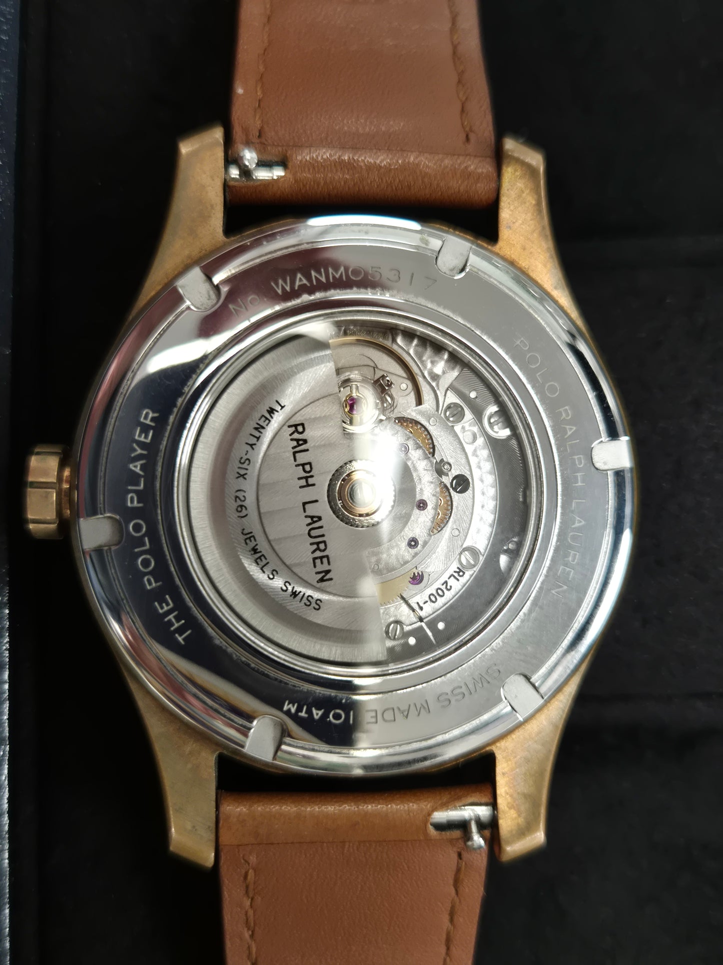 RALPH LAUREN 'THE POLO PLAYER' WATCH IN BOX