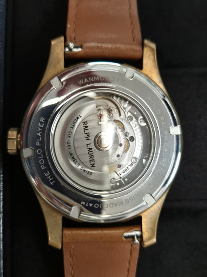 RALPH LAUREN 'THE POLO PLAYER' WATCH IN BOX