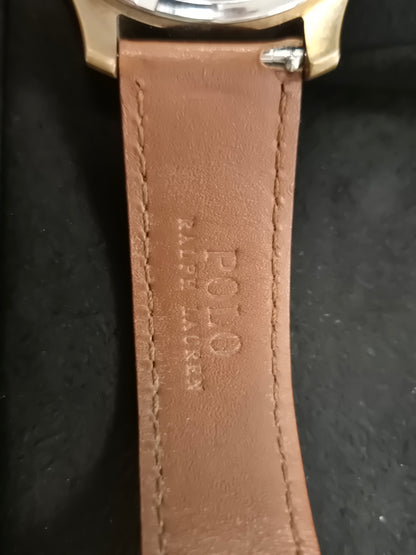 RALPH LAUREN 'THE POLO PLAYER' WATCH IN BOX