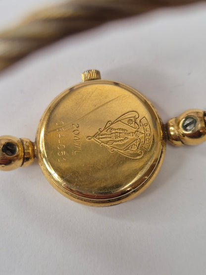 GUCCI RED AND BLUE BANGLE WATCH