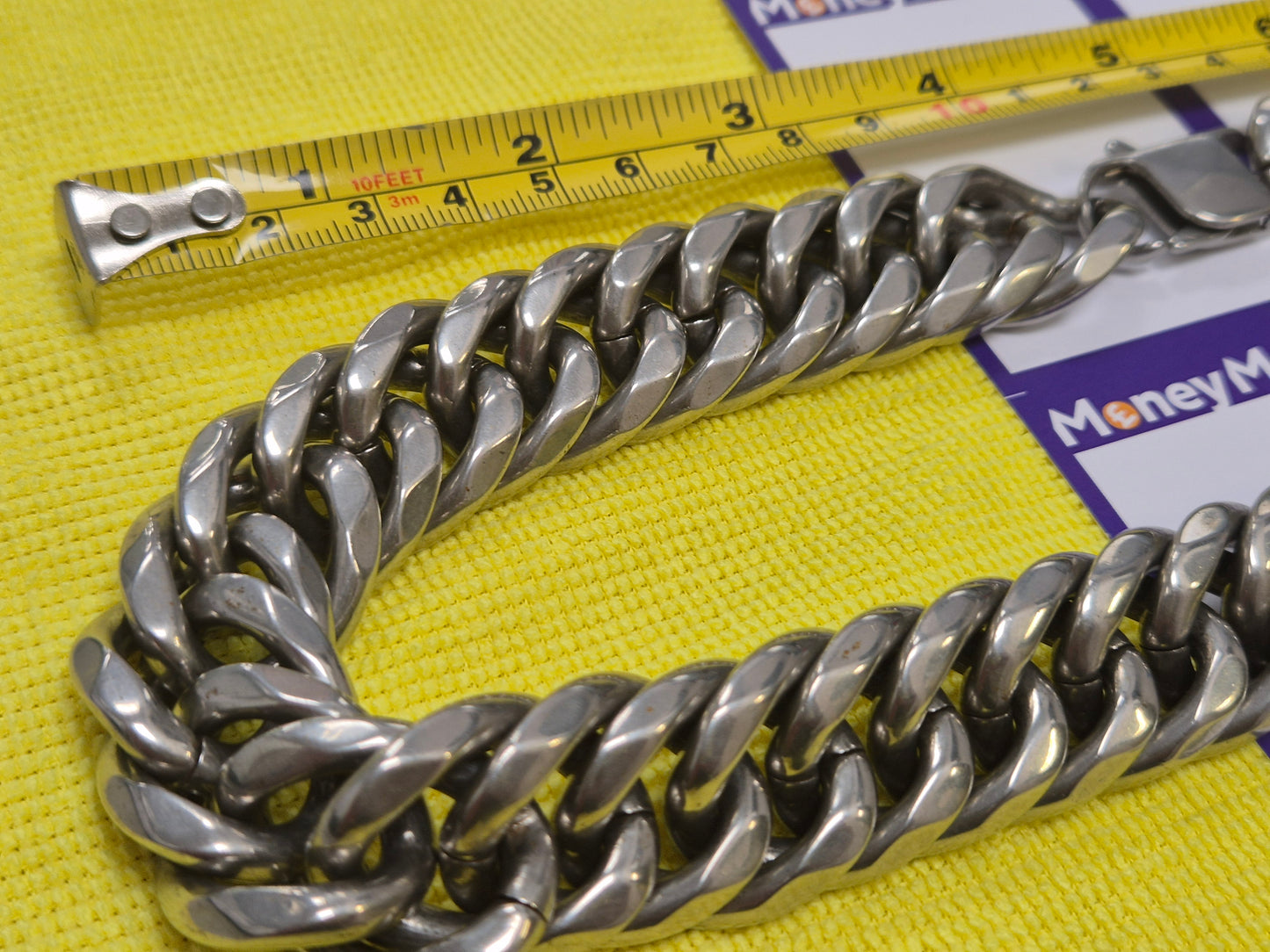 HEAVY BASE METAL CLOSE-CURB LINK NECKLACE